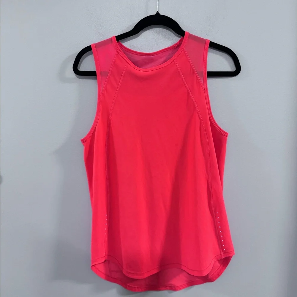 Women's Lululemon Carnation Red Sleeveless Sculpt Tank Top. - Picture 1 of 6